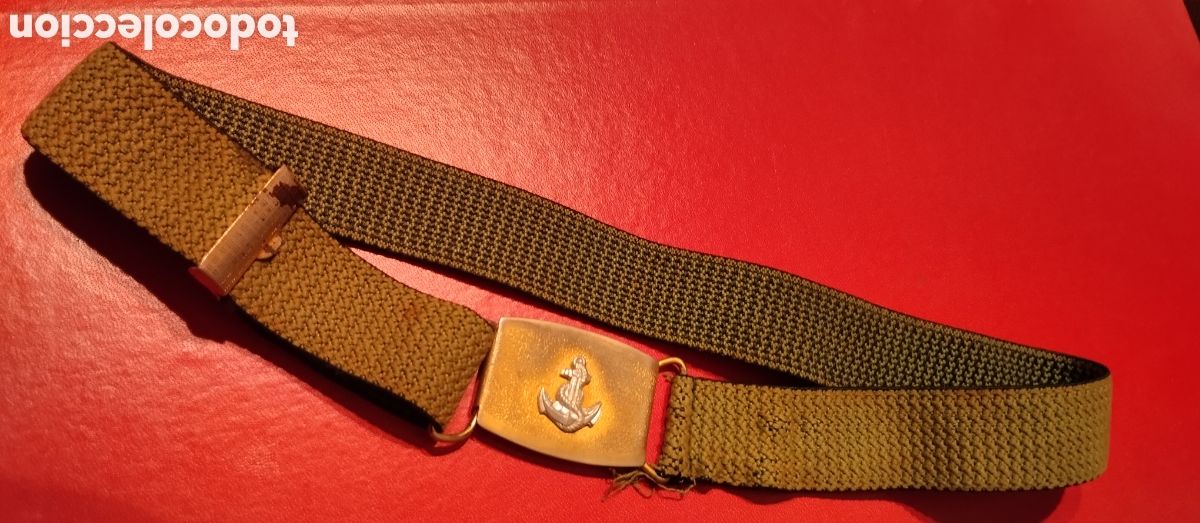 Vintage: CINTURON ELASTICO CON HEBILLA &rdquo;ANCLA&rdquo; .A&Ntilde;OS 80 - Foto 1