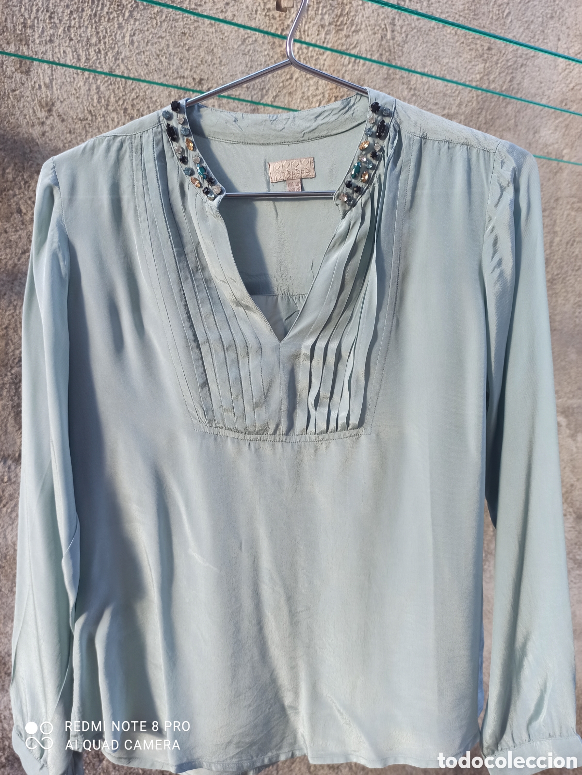 Vintage: Blus&oacute;n con pedrer&iacute;a - Foto 3