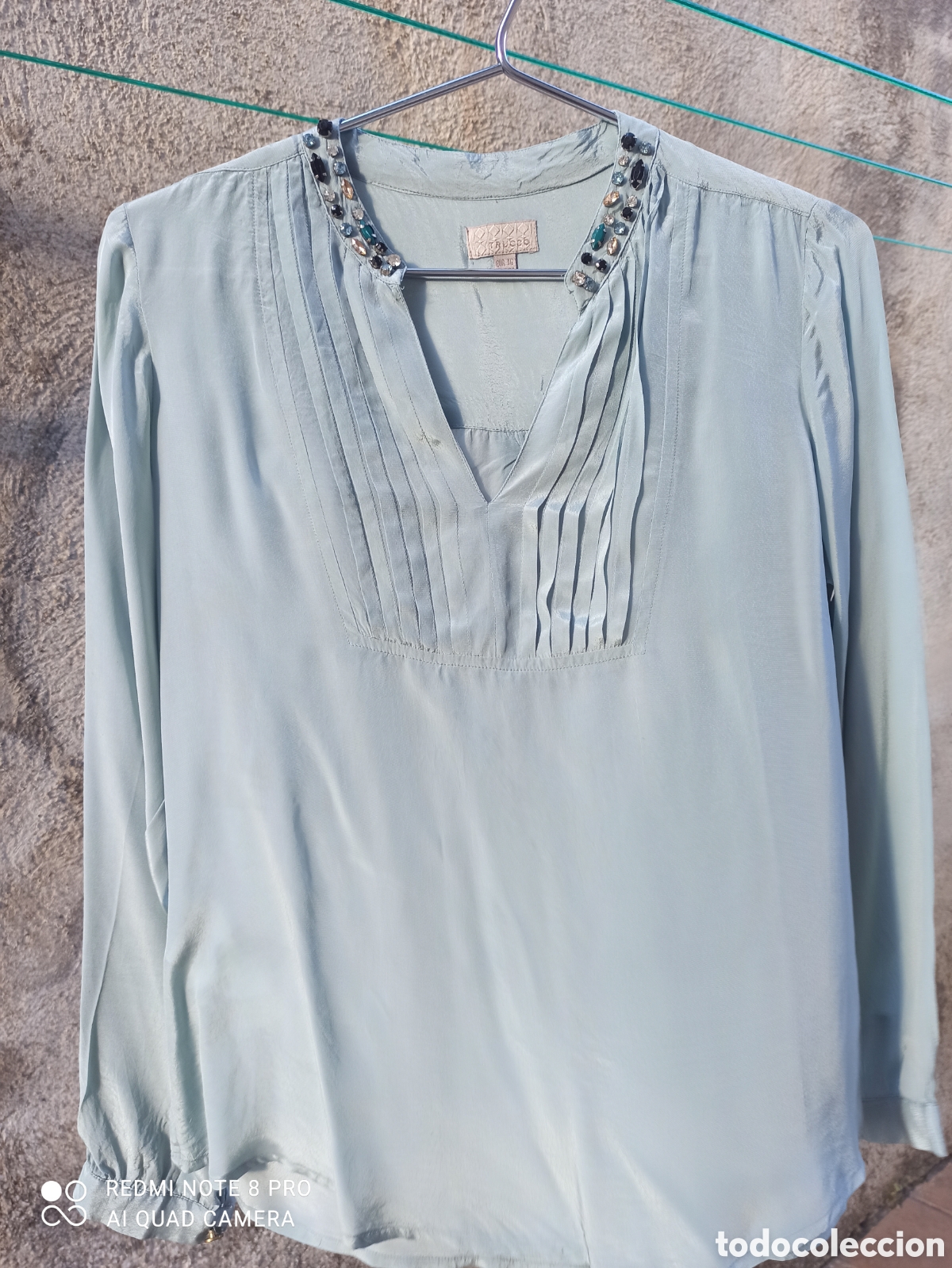 Vintage: Blus&oacute;n con pedrer&iacute;a - Foto 4