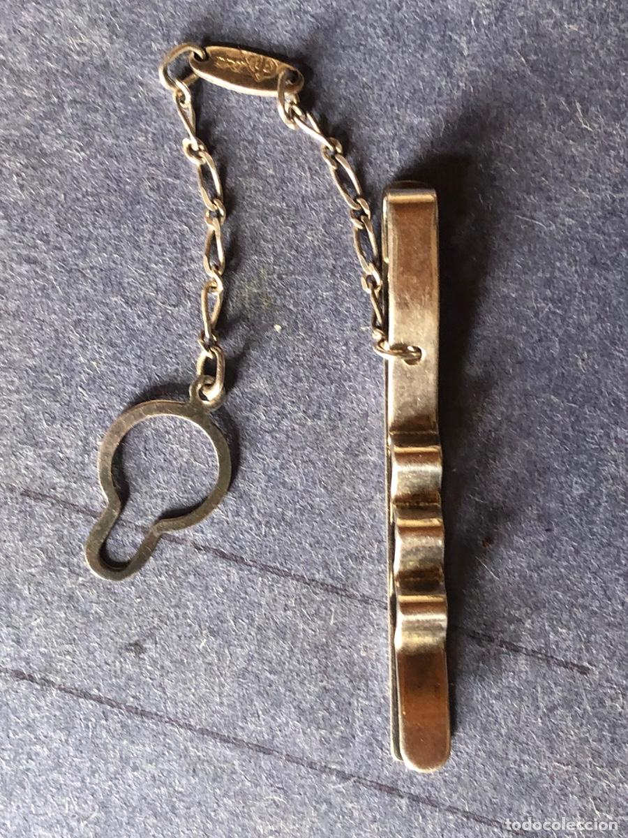 Vintage: SUJETA CORBATA PASADOR PLATA - Foto 2