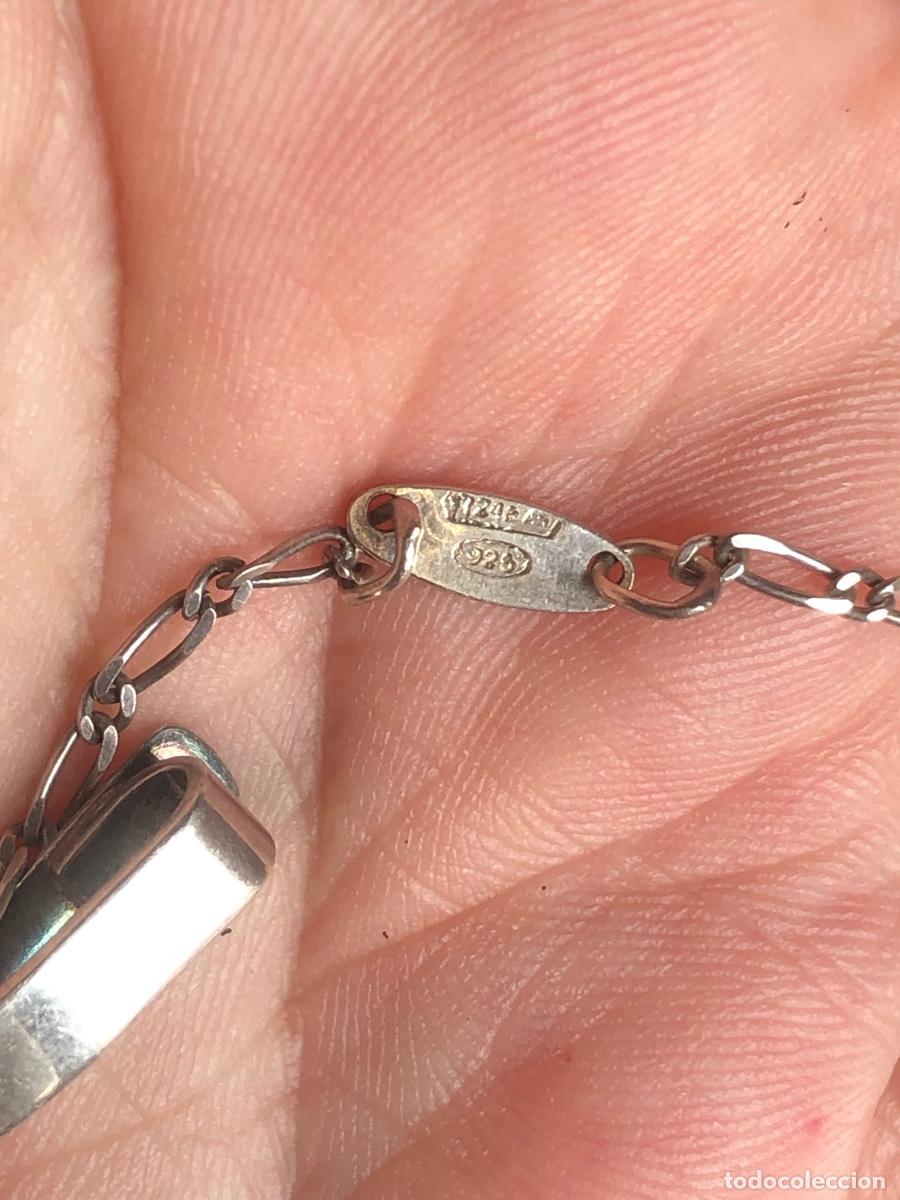 Vintage: SUJETA CORBATA PASADOR PLATA - Foto 5