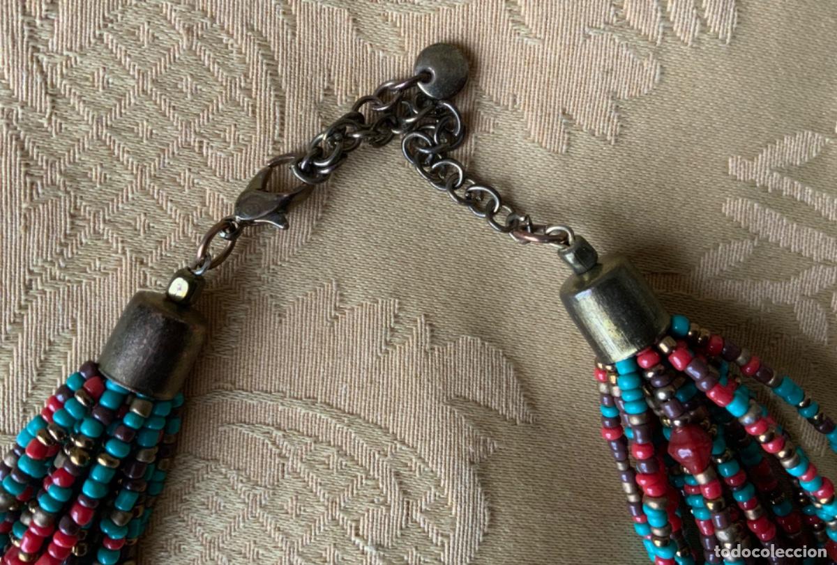 Vintage: COLLAR ABALORIOS Y LAT&Oacute;N SFERA - Foto 5