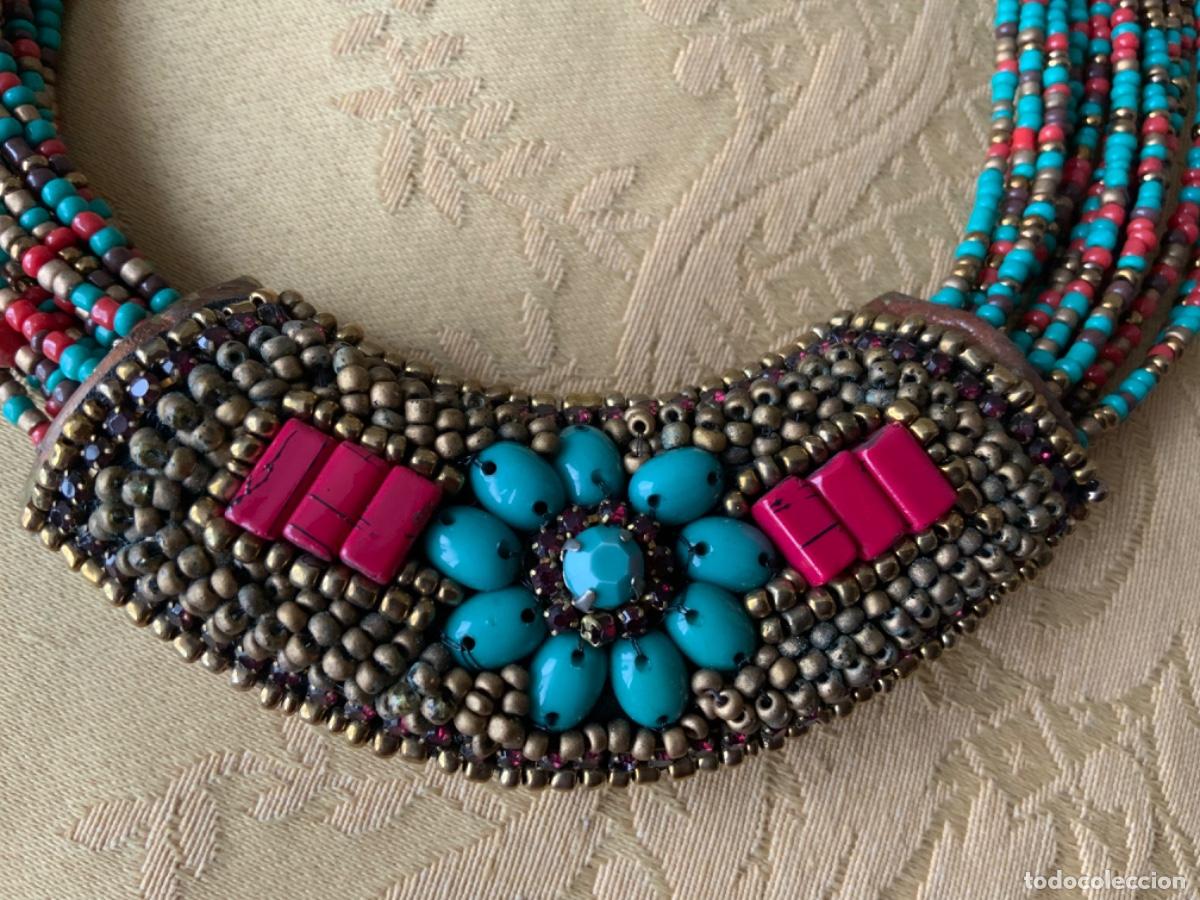 Vintage: COLLAR ABALORIOS Y LAT&Oacute;N SFERA - Foto 9