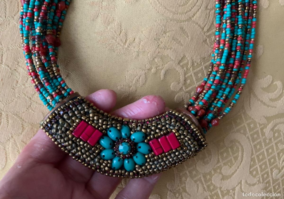 Vintage: COLLAR ABALORIOS Y LAT&Oacute;N SFERA - Foto 10