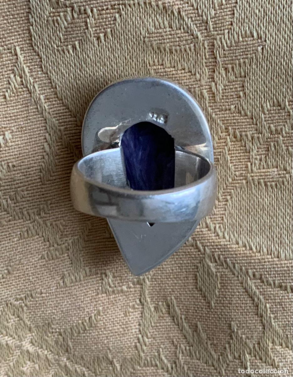 Vintage: ANILLO PLATA DE LEY Y LEPIDORITA - Foto 8