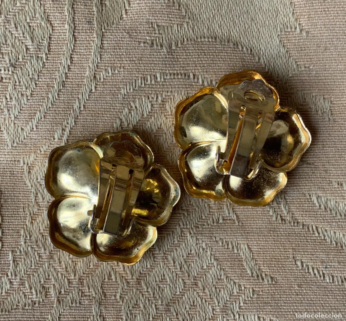 Vintage: PENDIENTES FLOR A&Ntilde;OS 70 - Foto 6
