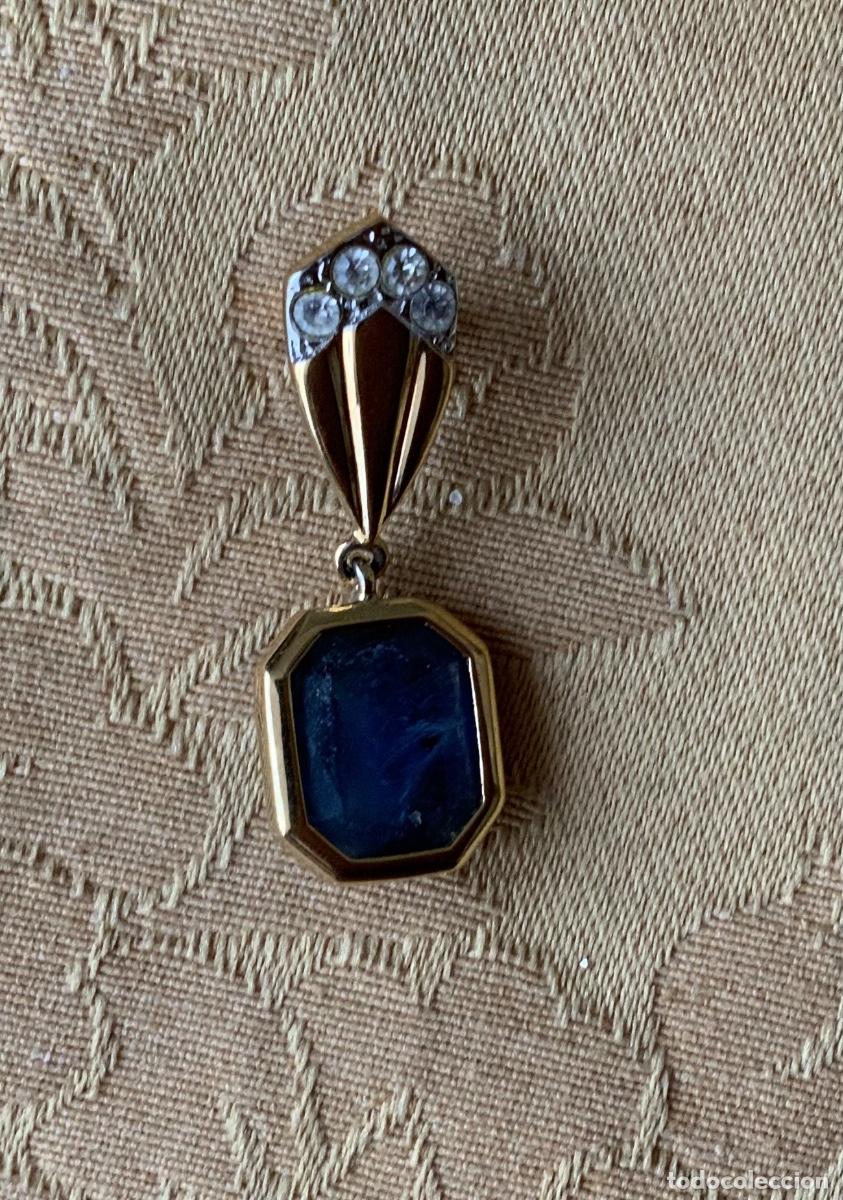 Vintage: PENDIENTES VINTAGE PIEDRA AZUL - Foto 4