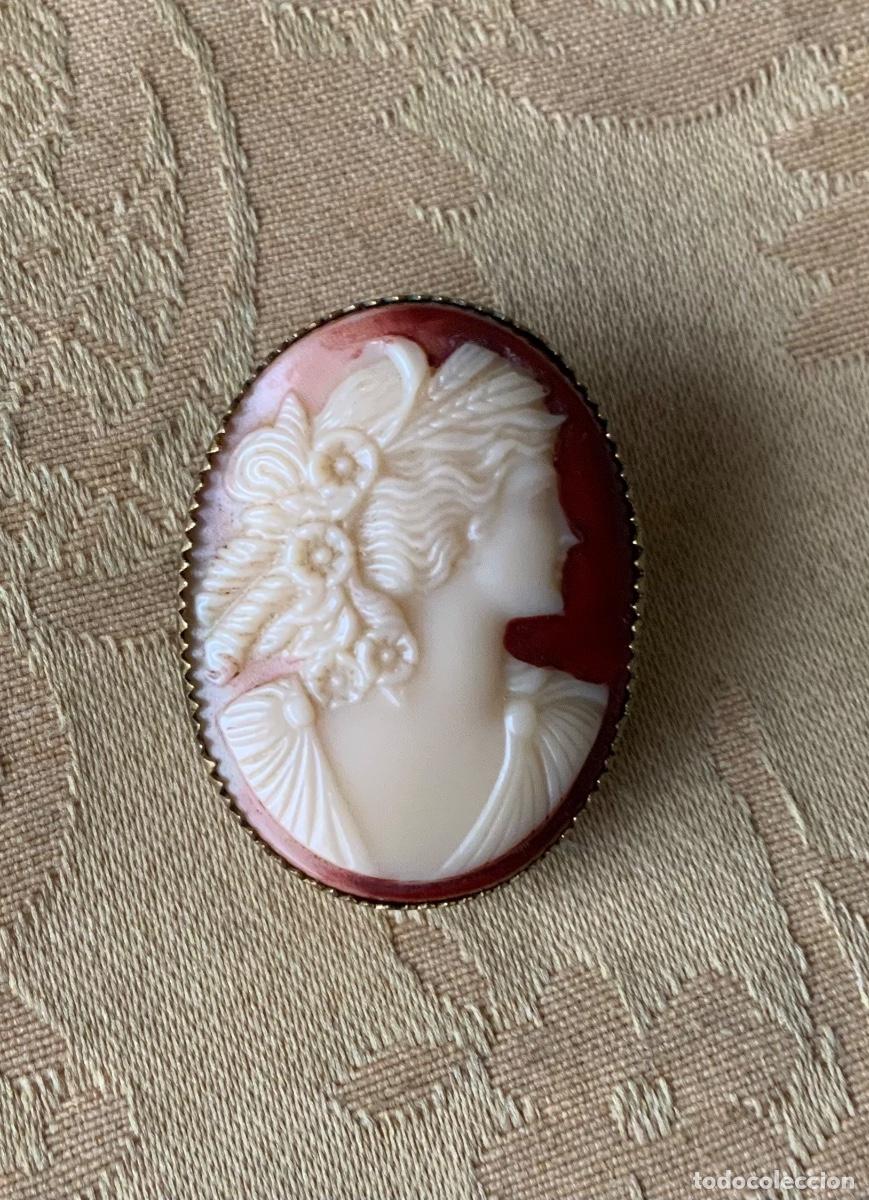 Vintage: BROCHE CAMAFEO, LAT&Oacute;N - Foto 2