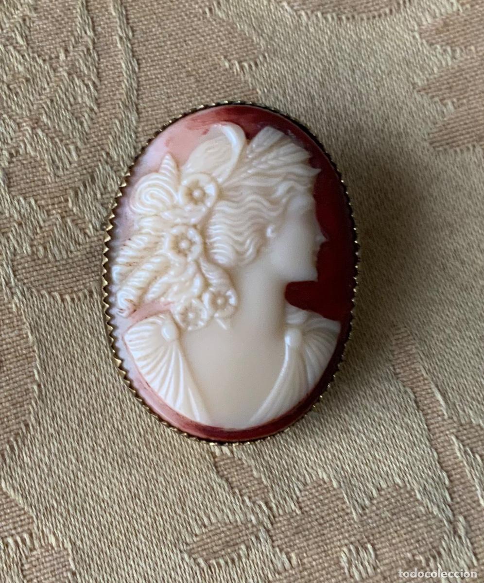 Vintage: BROCHE CAMAFEO, LAT&Oacute;N - Foto 4