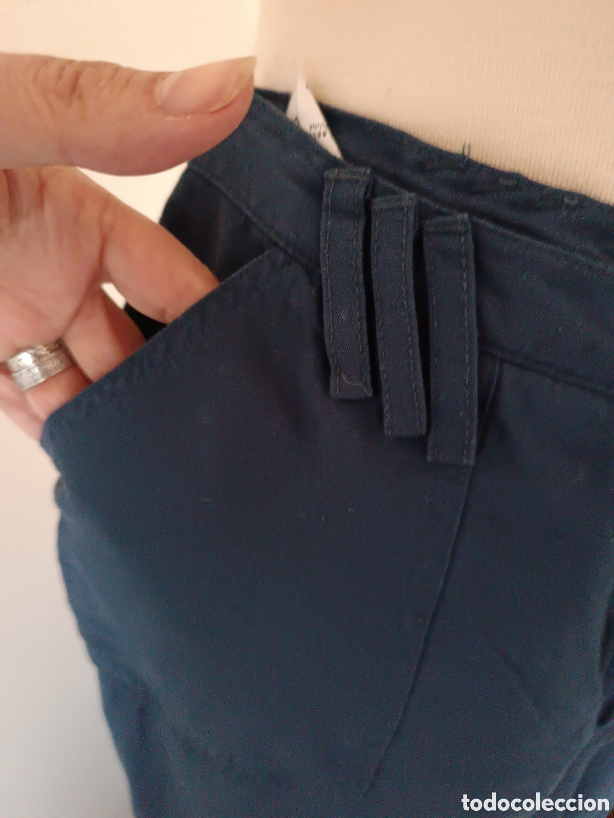 Vintage: Pantal&oacute;n azul - Foto 4