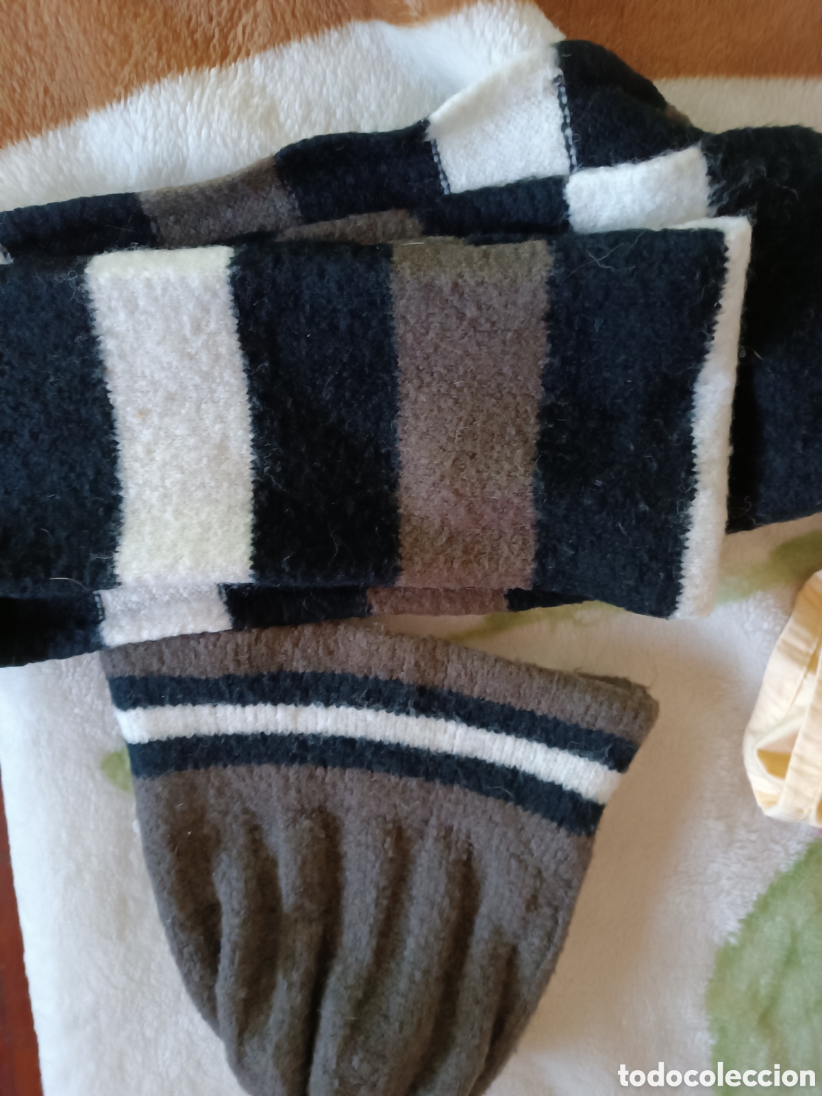 Vintage: Gorro y bufanda bicolor - Foto 5
