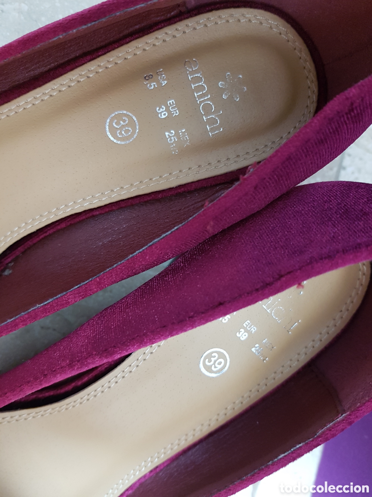 Vintage: Zapatos terciopelo - Foto 3