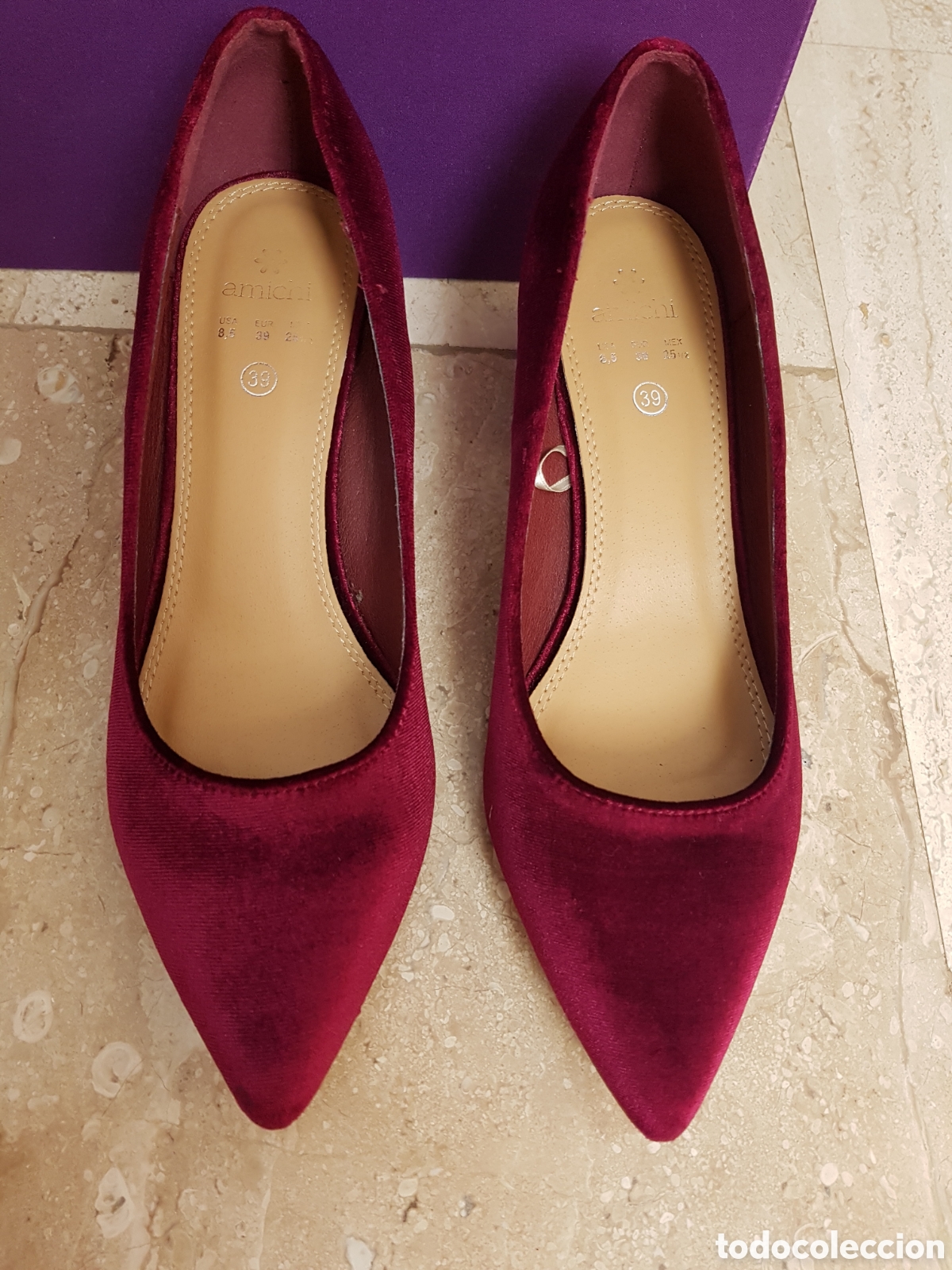 Vintage: Zapatos terciopelo - Foto 1