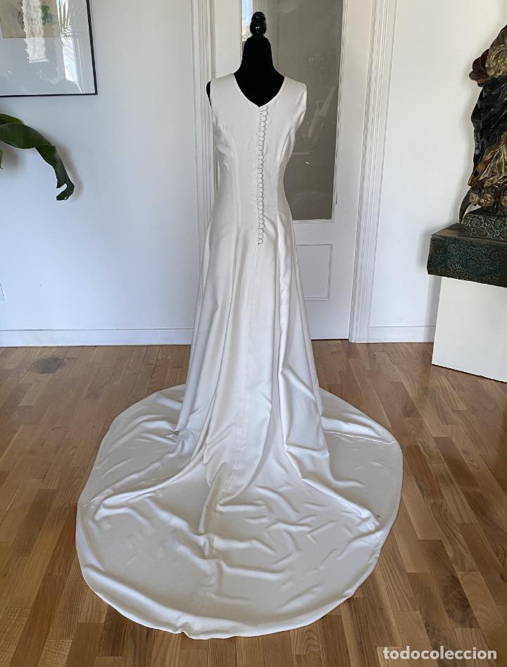 Vintage: VESTIDO DE NOVIA MUJER CON GRAN COLA - Foto 2