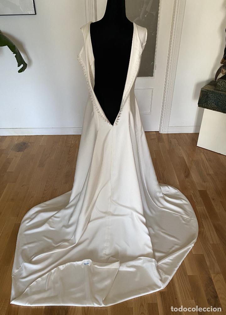 Vintage: VESTIDO DE NOVIA MUJER CON GRAN COLA - Foto 3