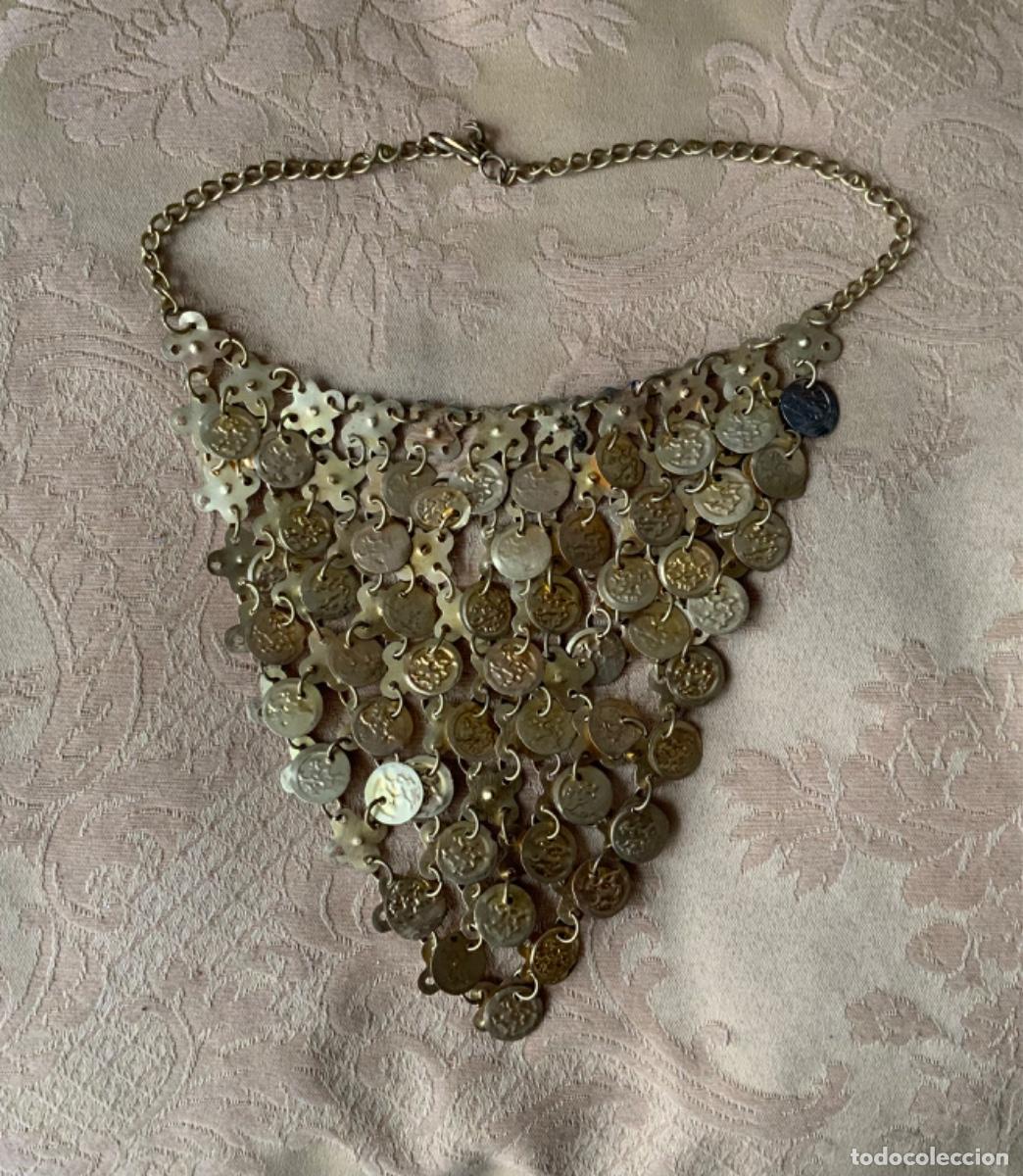 Vintage: COLLAR ARABE DE MONEDAS - Foto 1