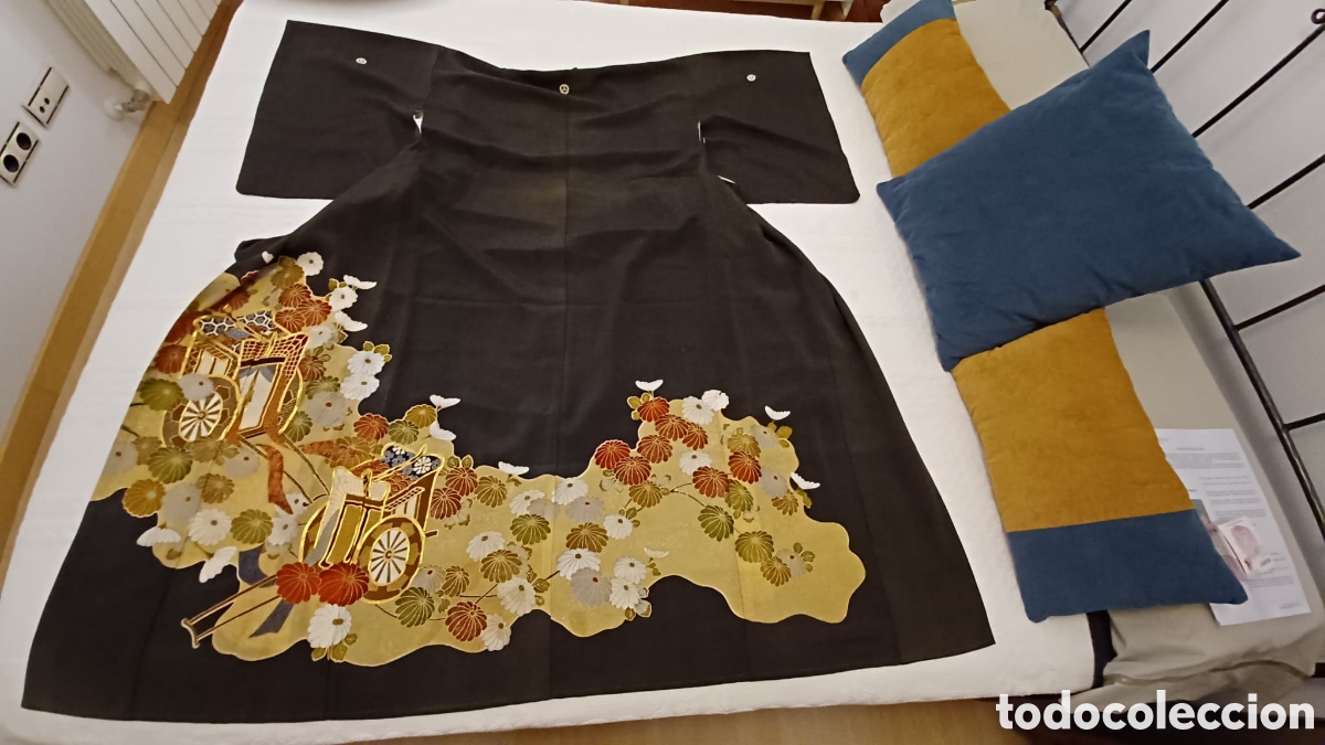 Vintage: Kimono Kuro Tomesode vintage 1920 - Foto 6