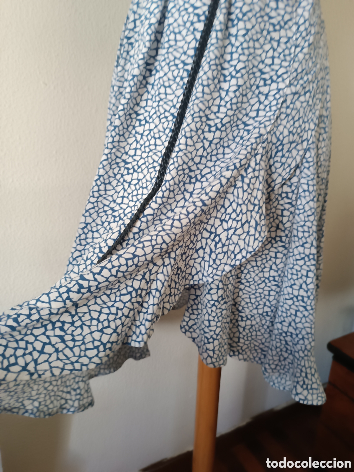 Vintage: Vestido de verano, azul y blanco - Foto 3