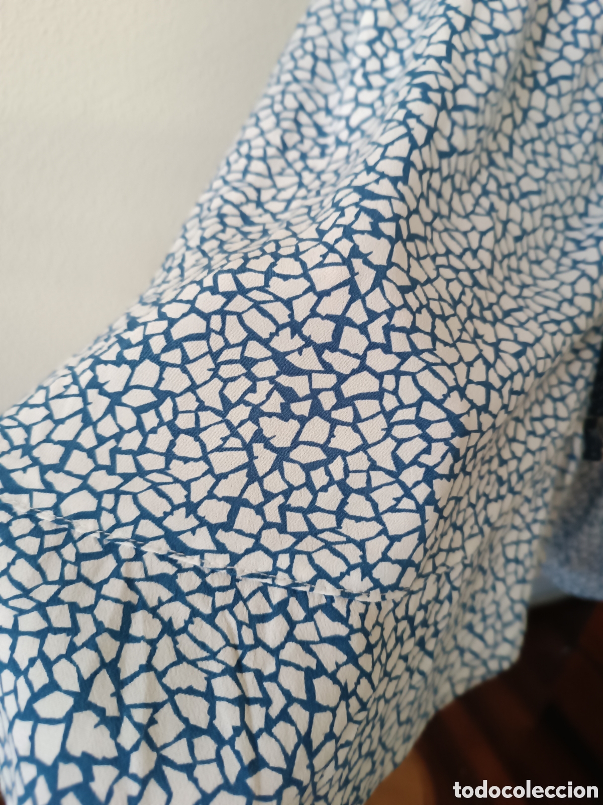 Vintage: Vestido de verano, azul y blanco - Foto 4