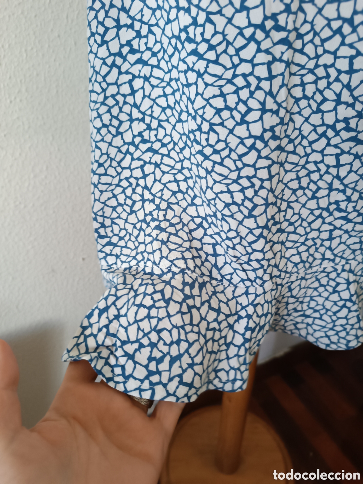 Vintage: Vestido de verano, azul y blanco - Foto 9