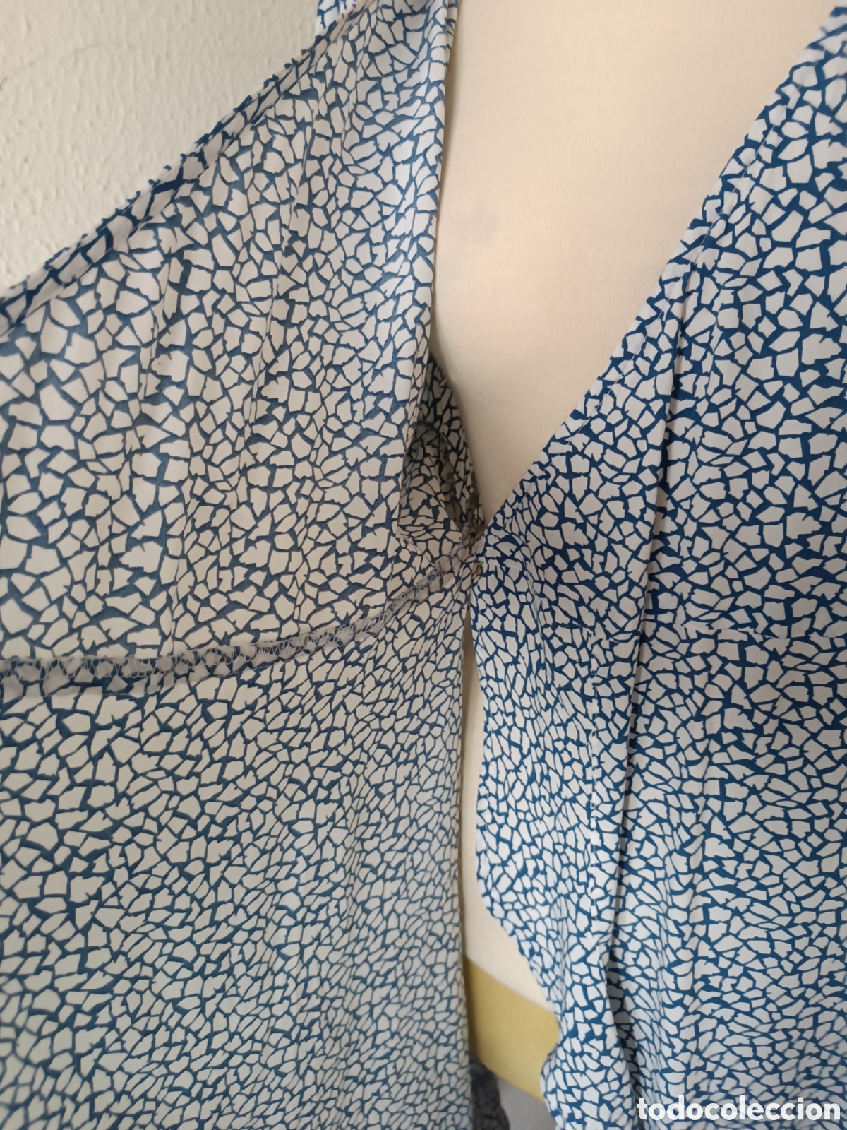 Vintage: Vestido de verano, azul y blanco - Foto 13