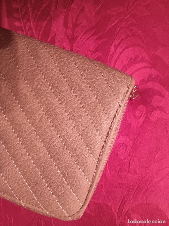Vintage: Cartera de mano monedero beige vintage rectangular billetera - Foto 4