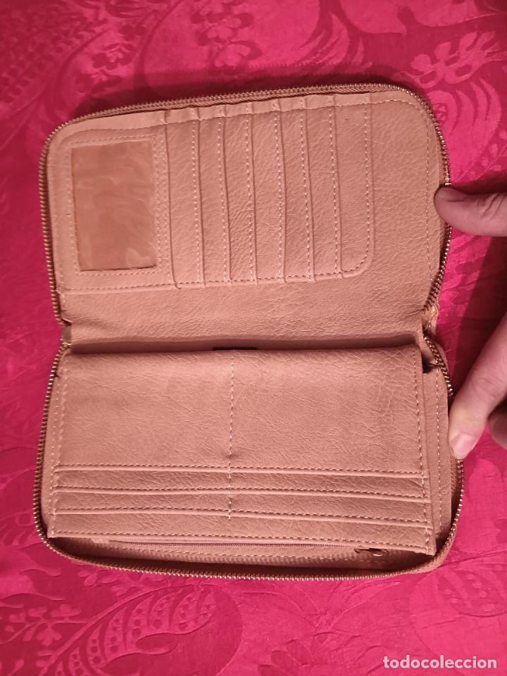Vintage: Cartera de mano monedero beige vintage rectangular billetera - Foto 7