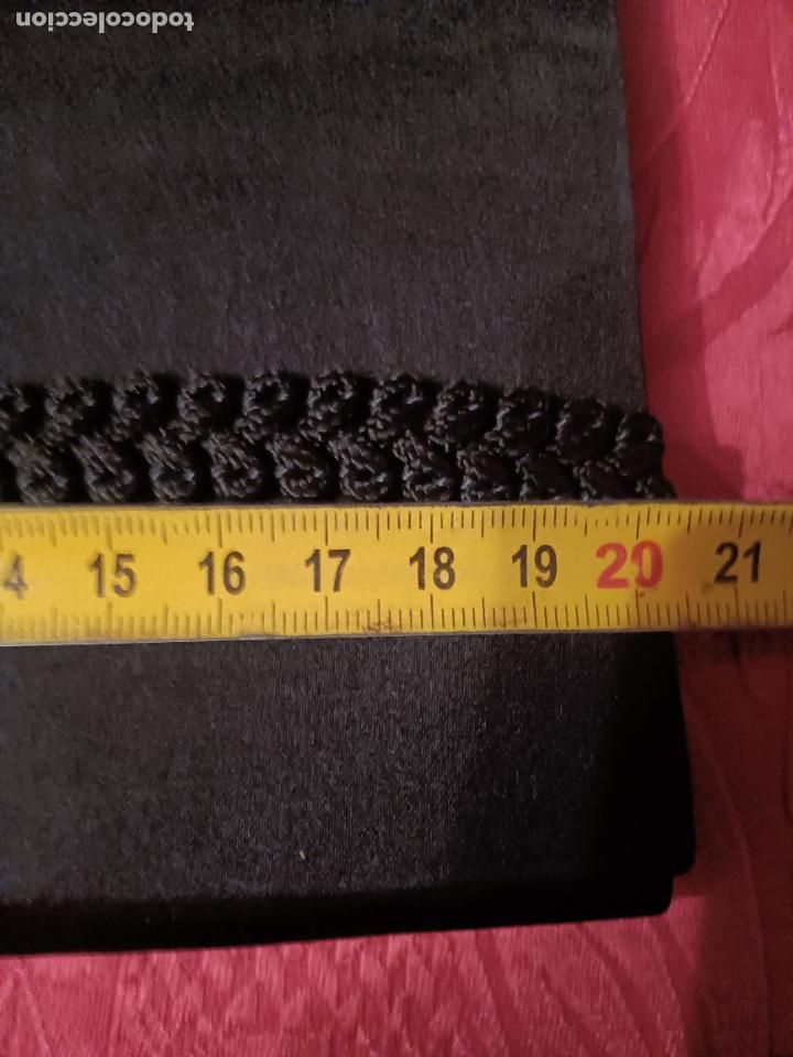 Vintage: Cartera de mano monedero negro vintage rectangular billetera - Foto 8