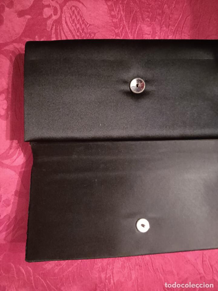 Vintage: Cartera de mano monedero negro vintage rectangular billetera - Foto 5