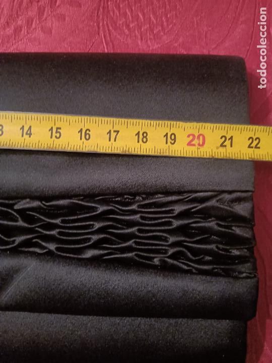 Vintage: Cartera de mano monedero negro vintage rectangular billetera - Foto 7