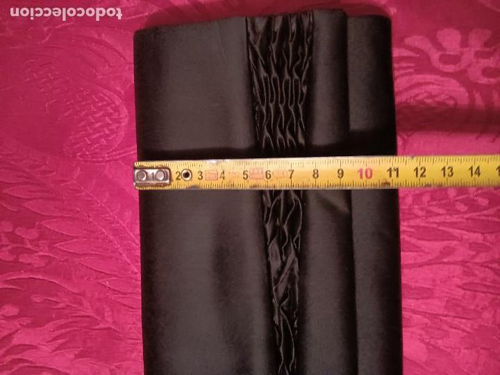 Vintage: Cartera de mano monedero negro vintage rectangular billetera - Foto 8