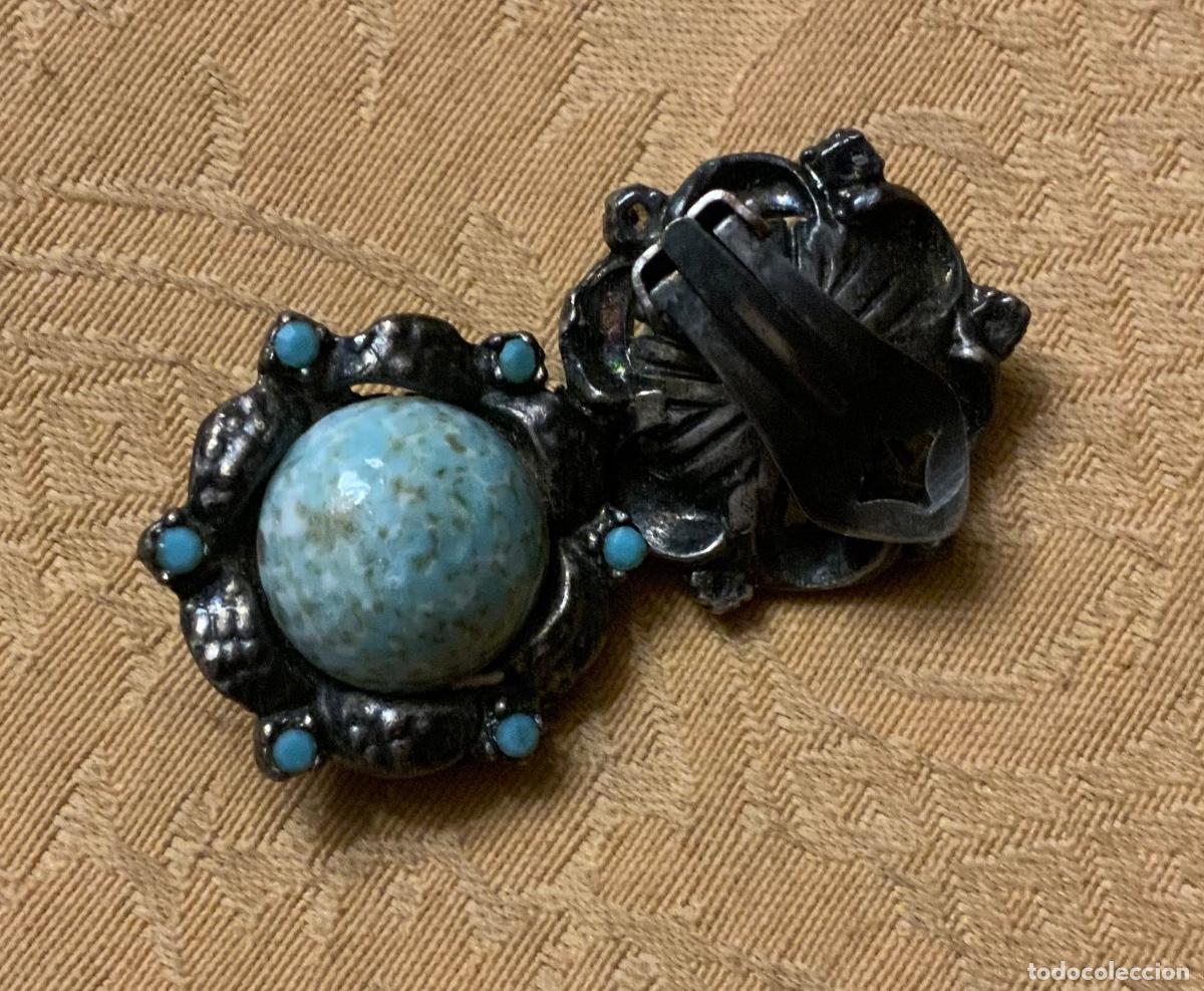 Vintage: PENDIENTES VINTAGE COLOR TURQUESA - Foto 5