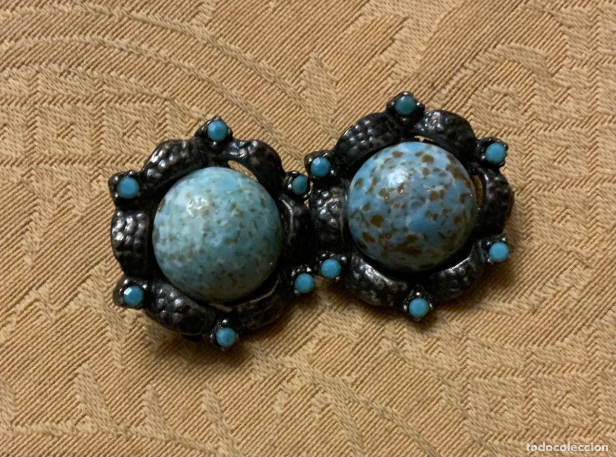 Vintage: PENDIENTES VINTAGE COLOR TURQUESA - Foto 8