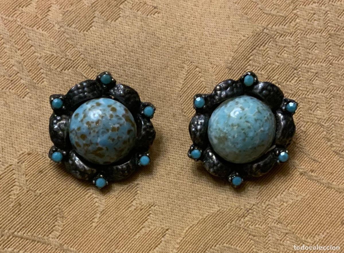 Vintage: PENDIENTES VINTAGE COLOR TURQUESA - Foto 10