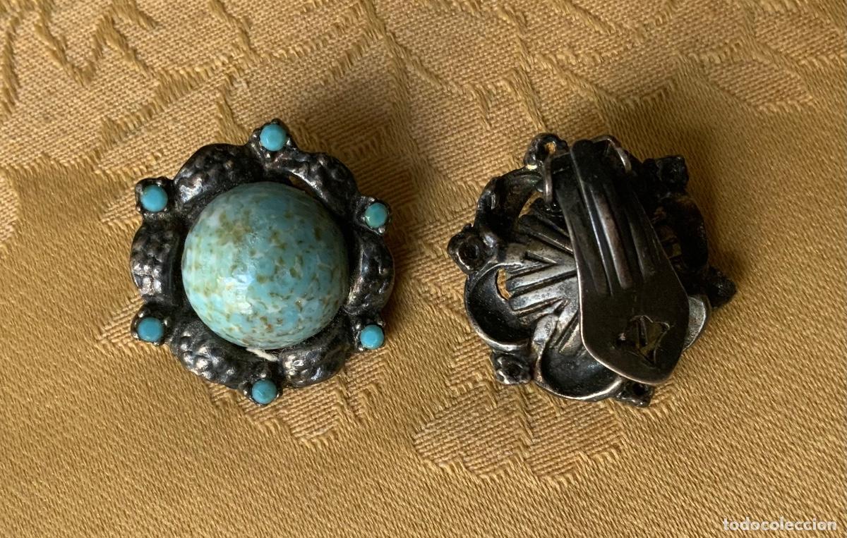 Vintage: PENDIENTES VINTAGE COLOR TURQUESA - Foto 14