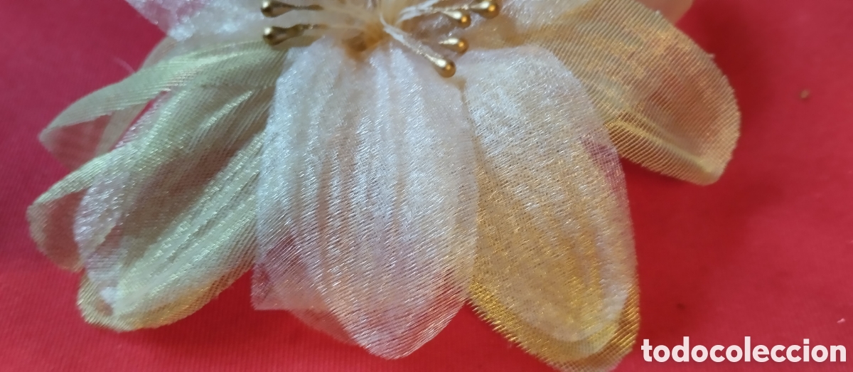 Vintage: ANTIGUO BROCHE FLOR VINTAGE - Foto 3