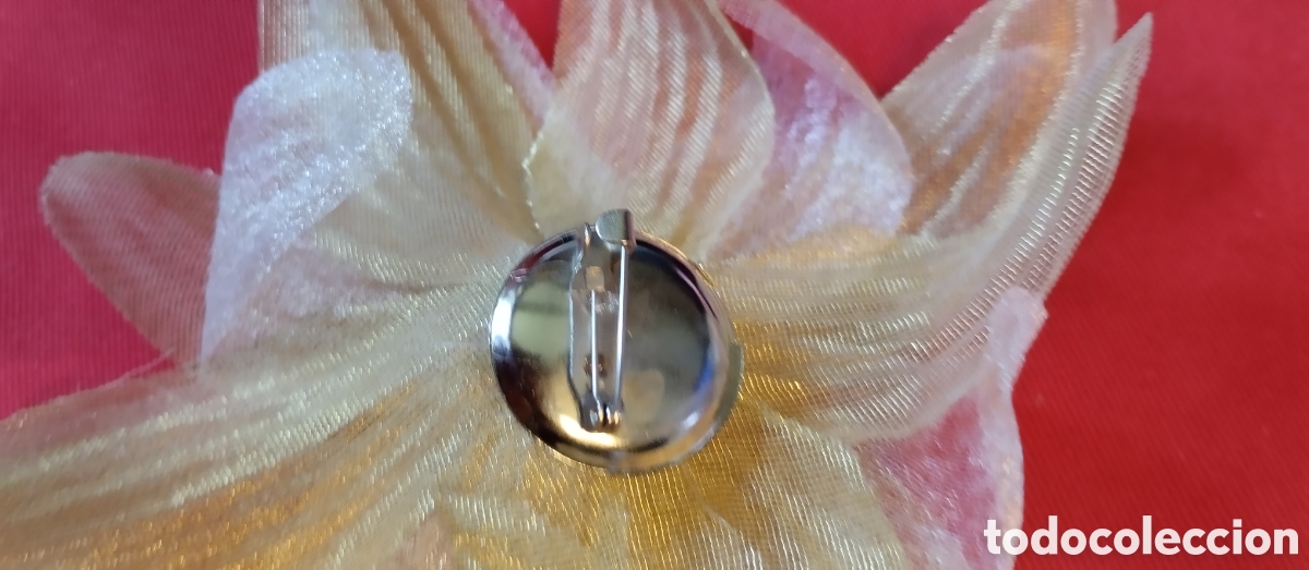 Vintage: ANTIGUO BROCHE FLOR VINTAGE - Foto 5