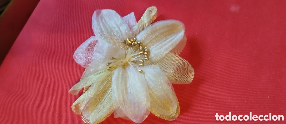 Vintage: ANTIGUO BROCHE FLOR VINTAGE - Foto 1