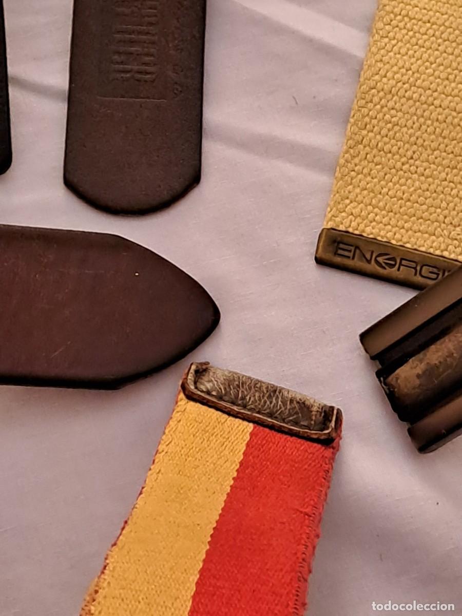 Vintage: LOTE DE SEIS CINTURONES DE CABALLERO - Foto 2