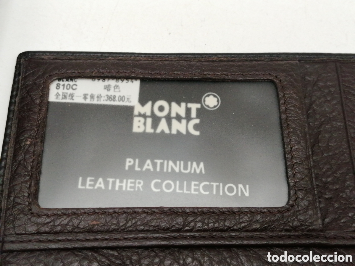 Vintage: Cartera Montblanc 810C. Platinum Leather Collection - Foto 6