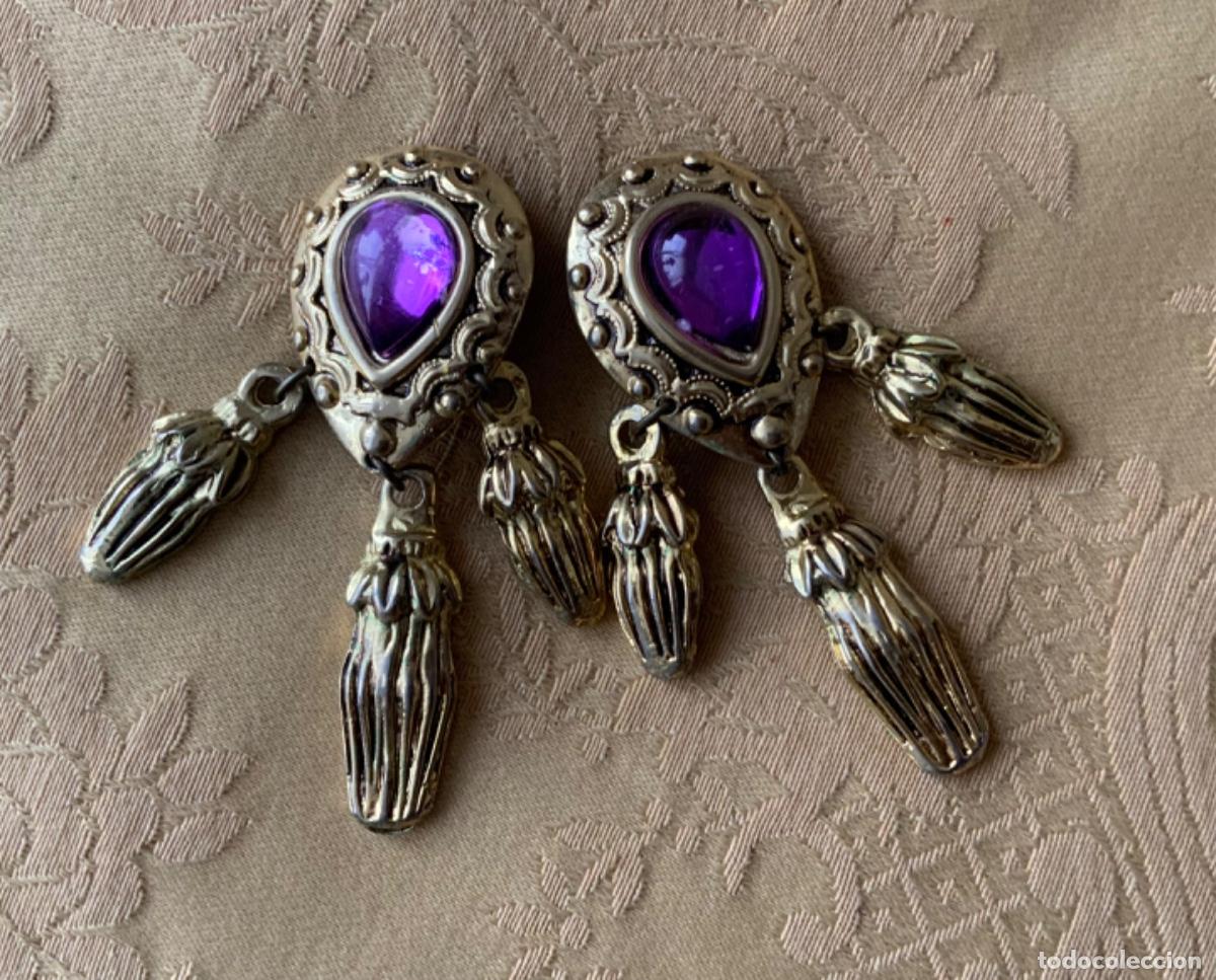 Vintage: PENDIENTES VINTAGE LARGOS - Foto 3