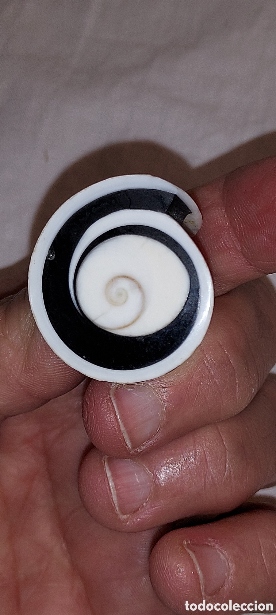 Vintage: ANILLO DE PIEDRA CON OJO DE SHIVA - Foto 4