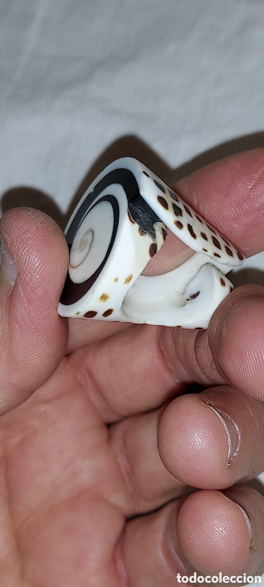 Vintage: ANILLO DE PIEDRA CON OJO DE SHIVA - Foto 1