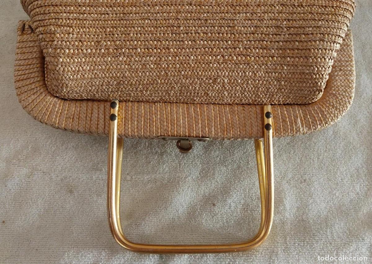 Vintage: BOLSO DE MIMBRE. - Foto 3