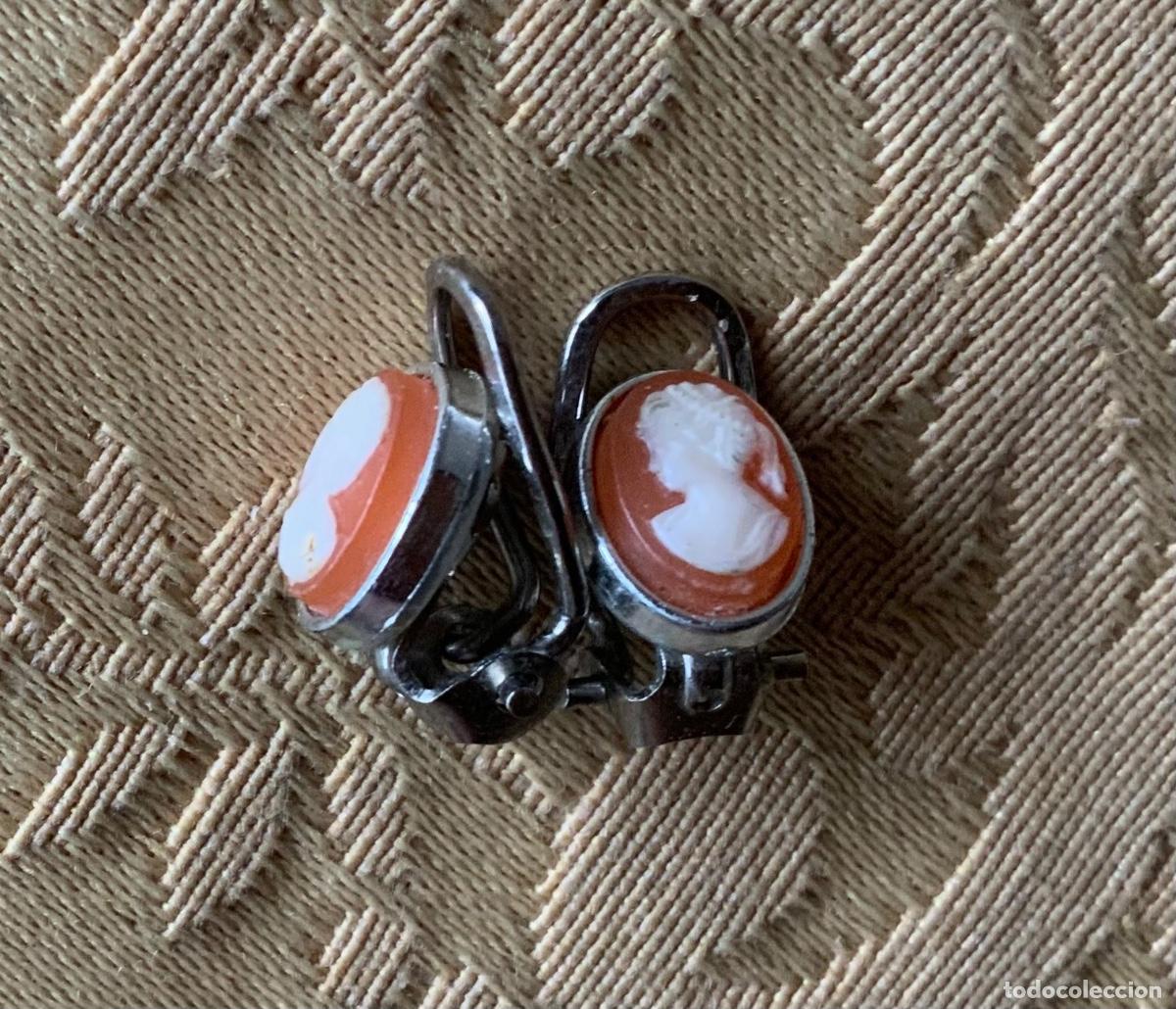 Vintage: PENDIENTES CAMAFEO MINIATURA - Foto 1