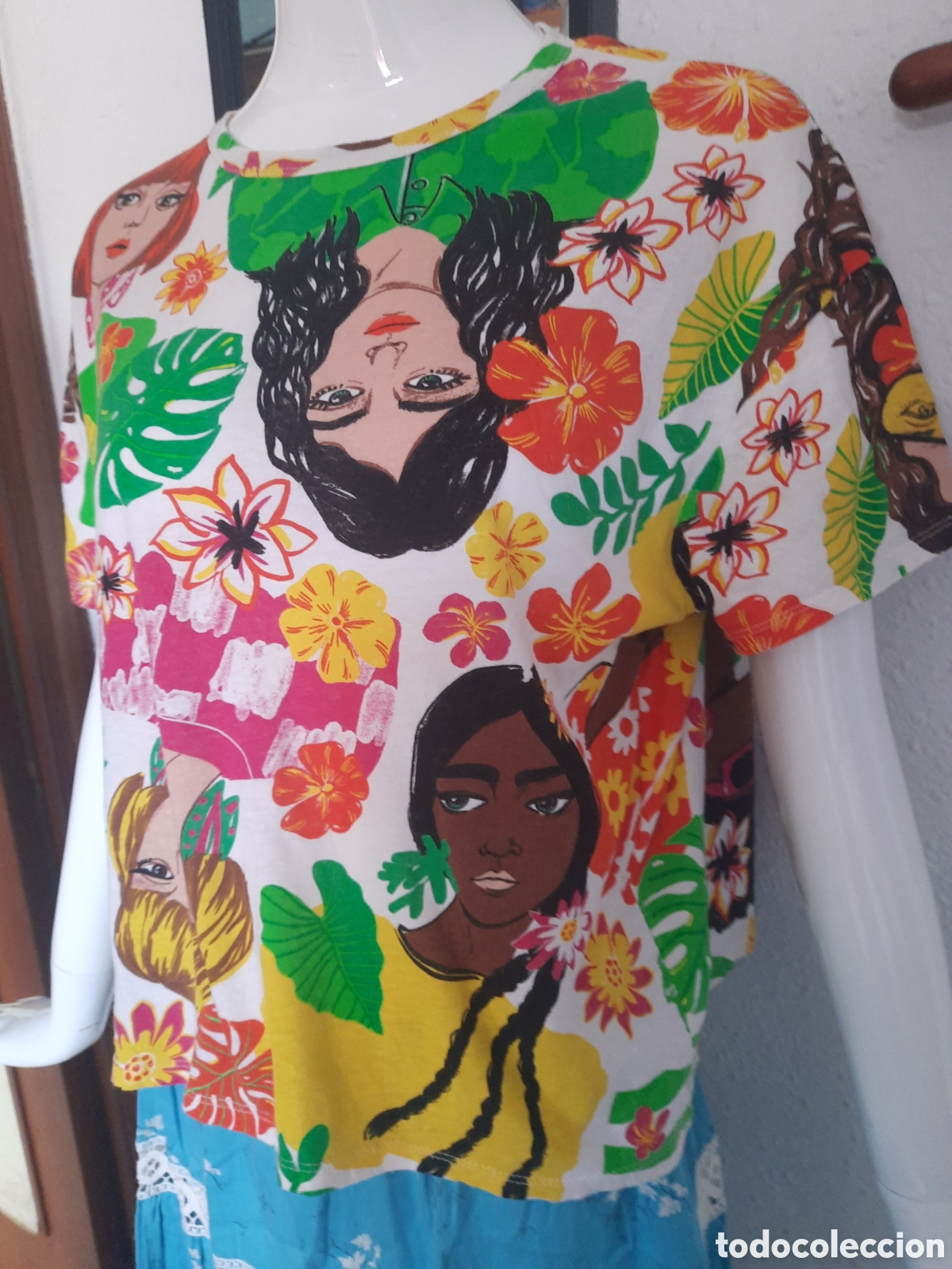 Vintage: Zara Camiseta estampada Folk - Foto 3