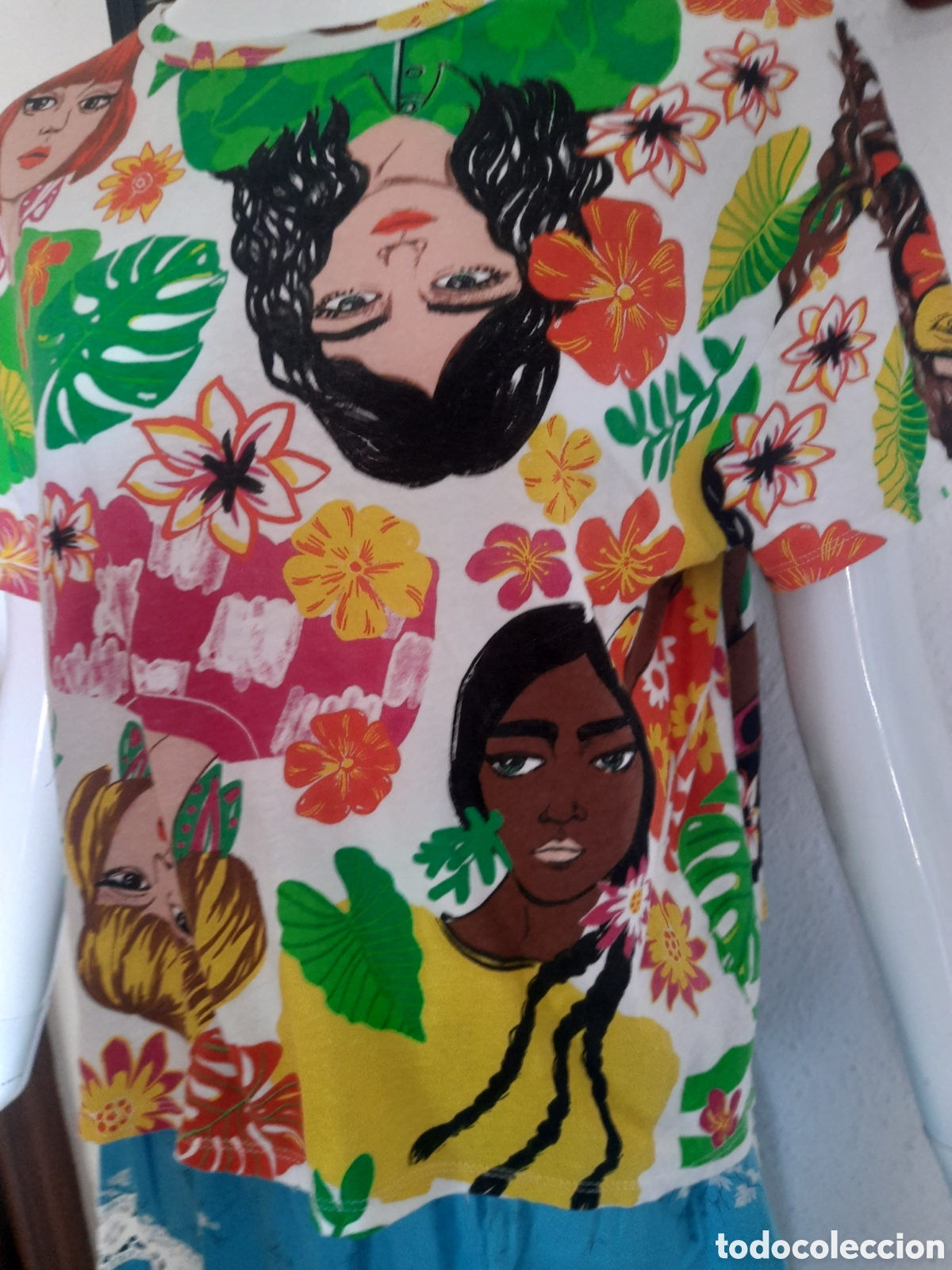Vintage: Zara Camiseta estampada Folk - Foto 4