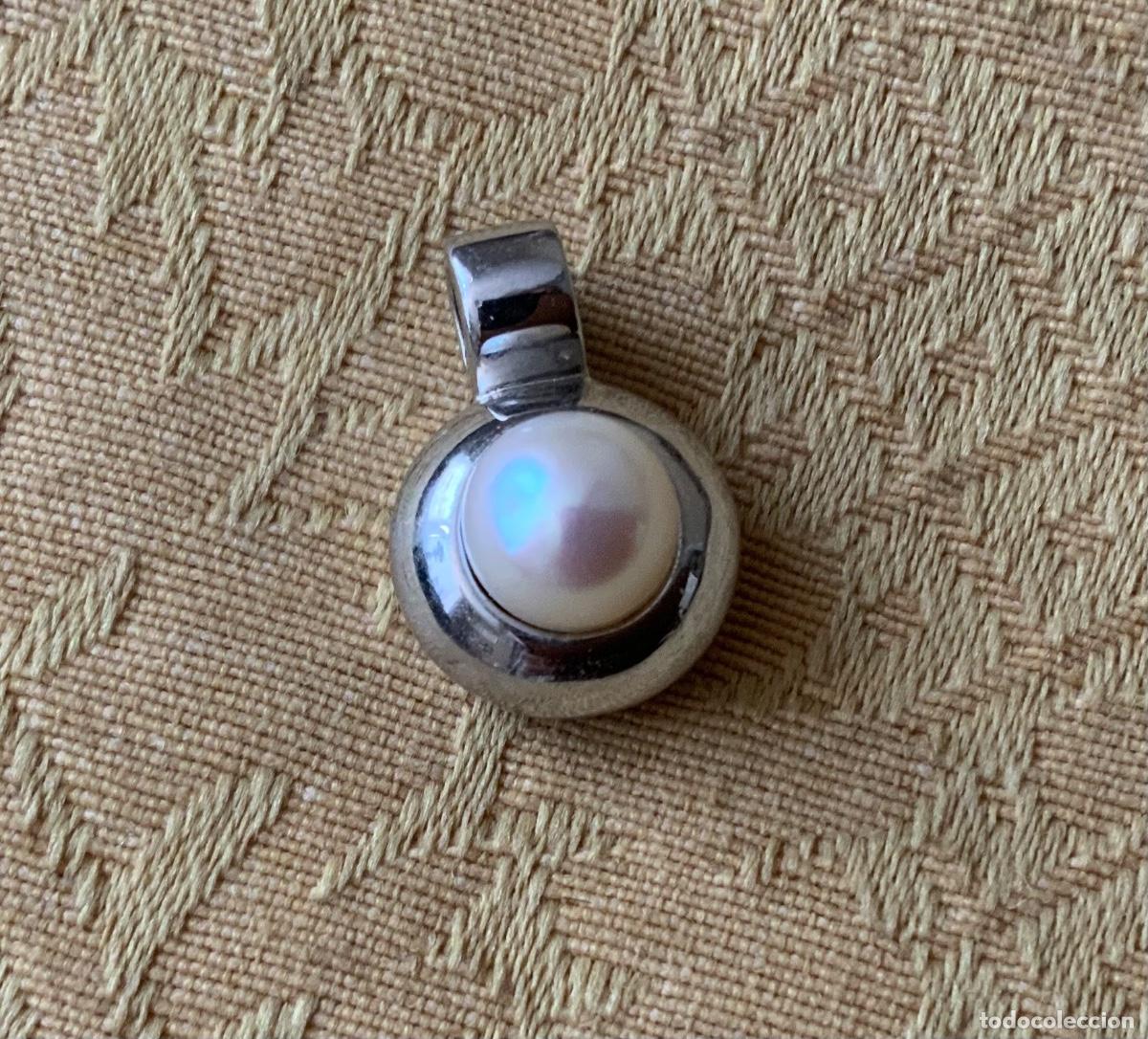 Vintage: COLGANTE DE PLATA Y PERLA NATURAL - Foto 4