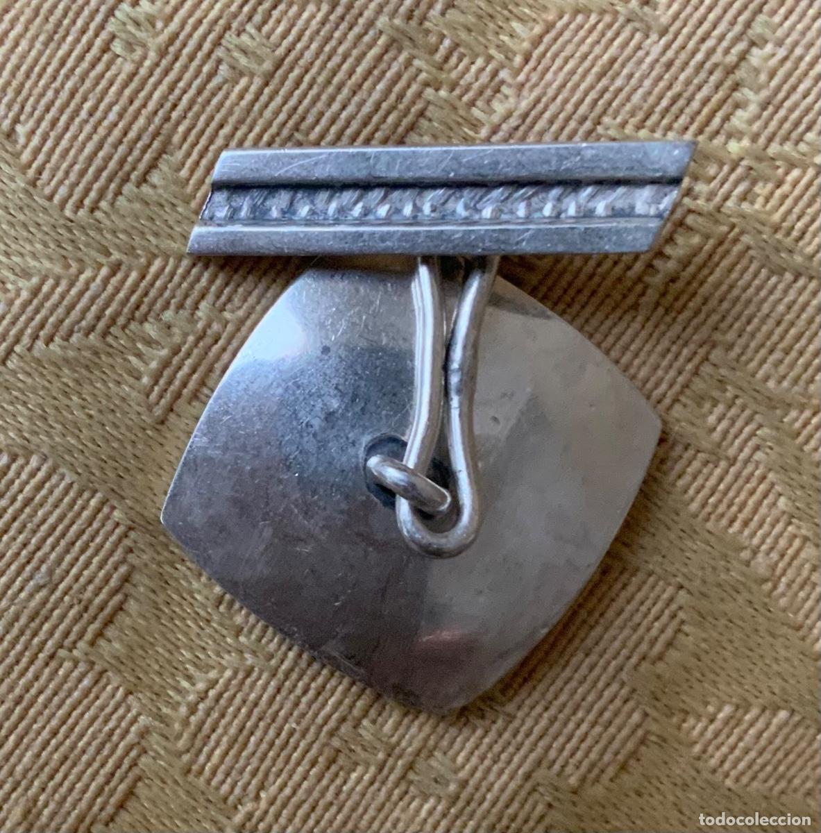 Vintage: GEMELOS DE PLATA HECHOS A MANO - Foto 5