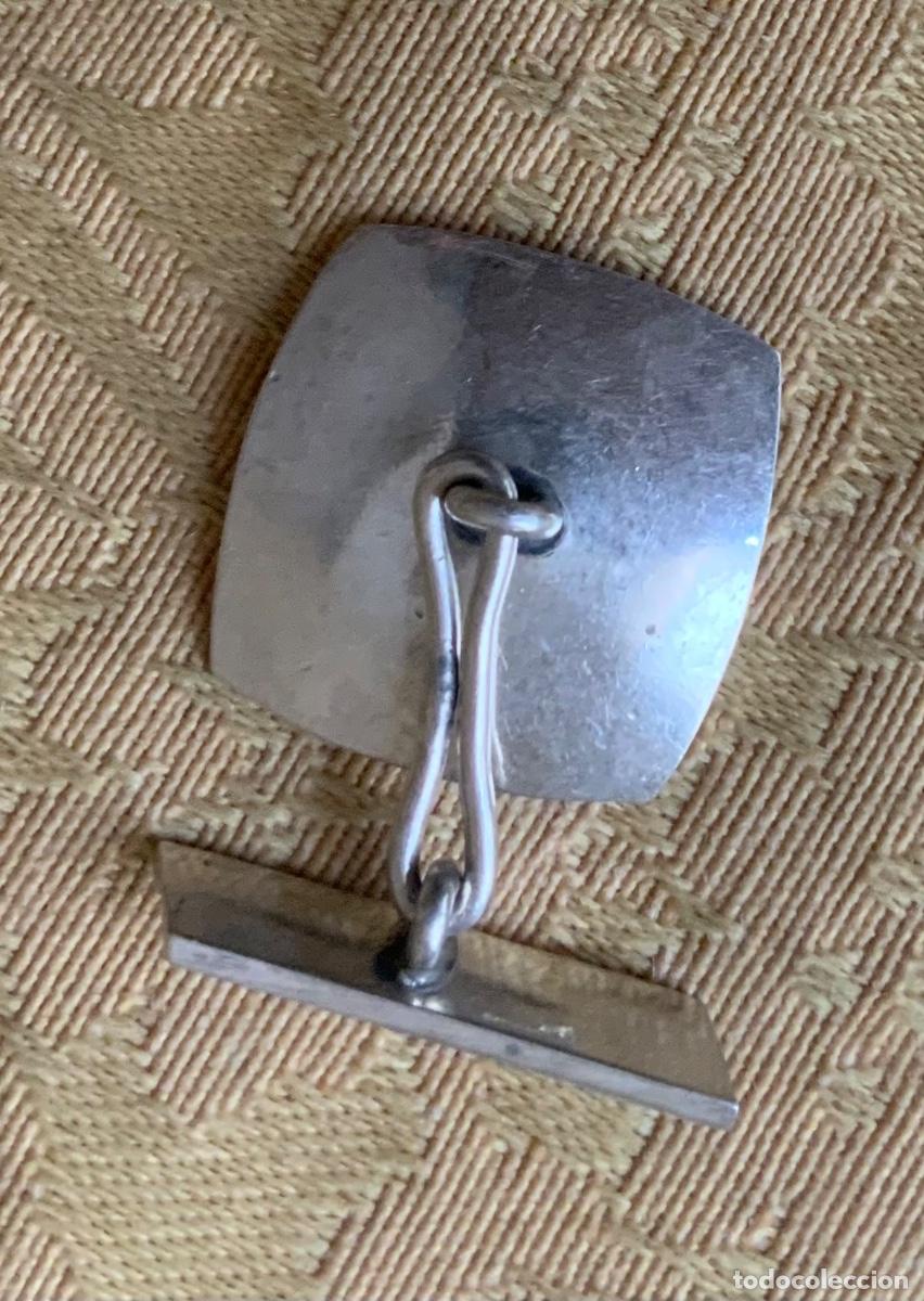 Vintage: GEMELOS DE PLATA HECHOS A MANO - Foto 10